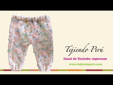 Watch Pantalón para bebé en dos agujas (Parte 1)