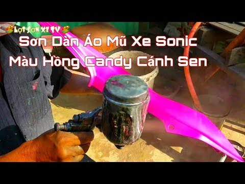 Cách Sơn Màu Hồng Candy / Sơn Dàn Áo Xe Sonic Màu Hồng Cánh Sen