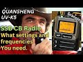 Quansheng UV-K5. How to scan the SSB CB Radio band. (Egzumer V.022)