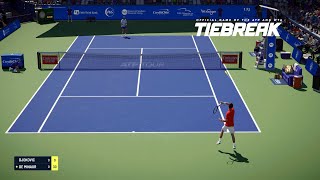 Tiebreak - Novak Djokovic Vs Alex De Minaur I Cincinnati Masters I Legendary Ai Ps5