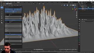 Create a landscape automatically in Blender 2.83 with this built in tool