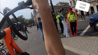 DOING 12 O’CLOCK WHEELIES PAST THE POLICE!!