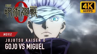 Gojo Vs Miguel 4K 60Fps Jujutsu Kaisen 0