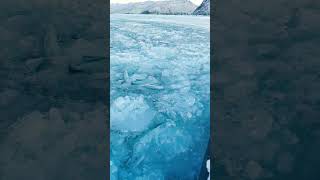 Sailing On Literally An Icebreaker. Siberian Frosty Weather Gives A Ship A Hard Time.