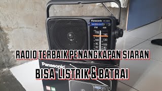 Radio Terbaik Panasonic Rf 2400D Bisa Listrik Bisa Batrai, Teman Tidur Siaran Wayang Dan Campursari
