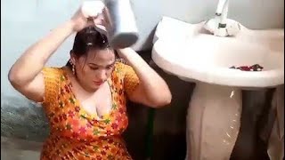 My First Bathing Vlog, Aunty Bathing Vlog Desi Aunty Bathing Vlog Viral