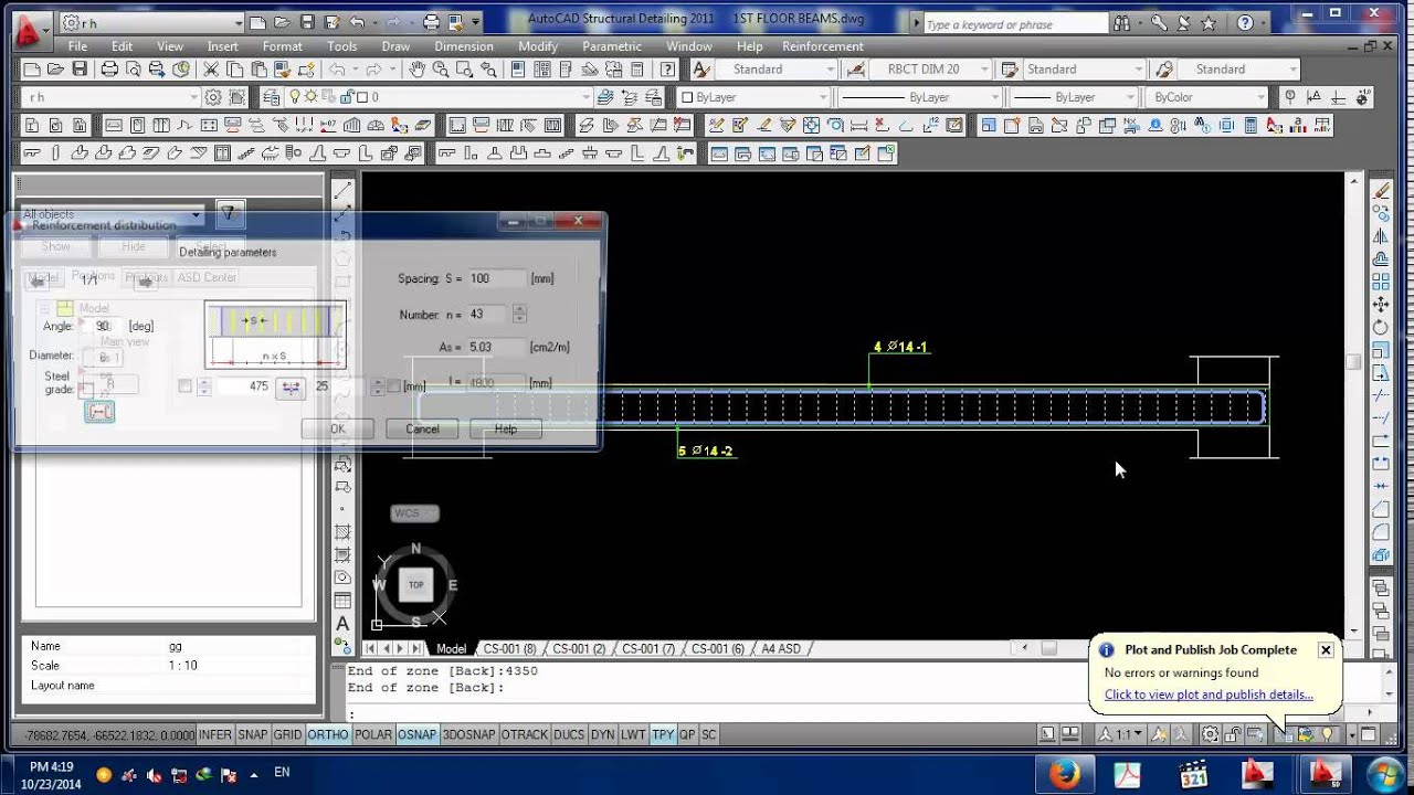 Tutorial Autocad Detailing | tutorial autocad structural detailing reinforcemens beam 1 Tutorial Autocad Detailing | tutorial autocad structural detailing reinforcemens beam 1