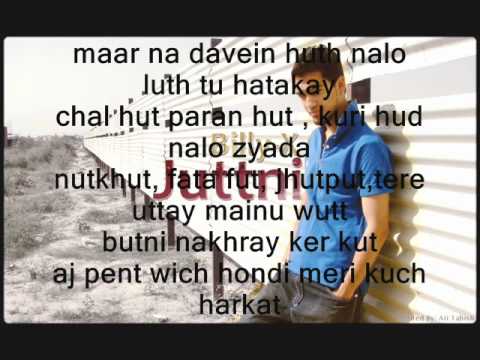 billy-x juttni punjabi with lyrics