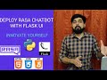 How to Deploy Rasa chatbot to the Website with Flask | CSS | HTML | JAVASCRIPT