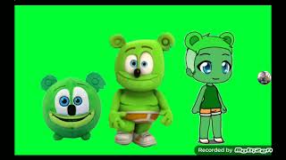 Green Screen Plush Gummy Gacha Gummy Bear