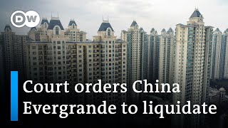 Hong Kong court orders Chinese property developer Evergrande to liquidate | DW N