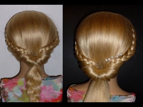 Лёгкая причёска на день рождения для девочек Лёгкая причёска на день рождения для девочек