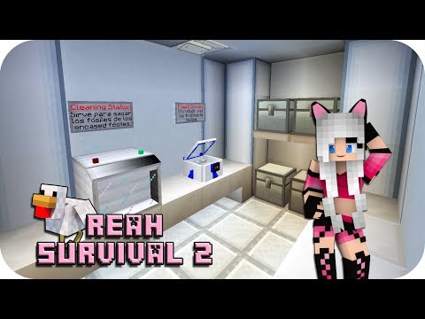 SE MUERE MI DINO!! PERO HACEMOS EL LABORATORIO :( - Reah Survival 2 Minecraft Ep 06