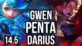 GWEN vs DARIUS (TOP) | Penta, 11/2/7, Legendary | KR Challenger | 14.5