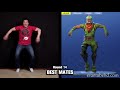 FORTNITE DANCE CHALLENGE!!! All Dances In Real Life! Loser Gets BANNED!