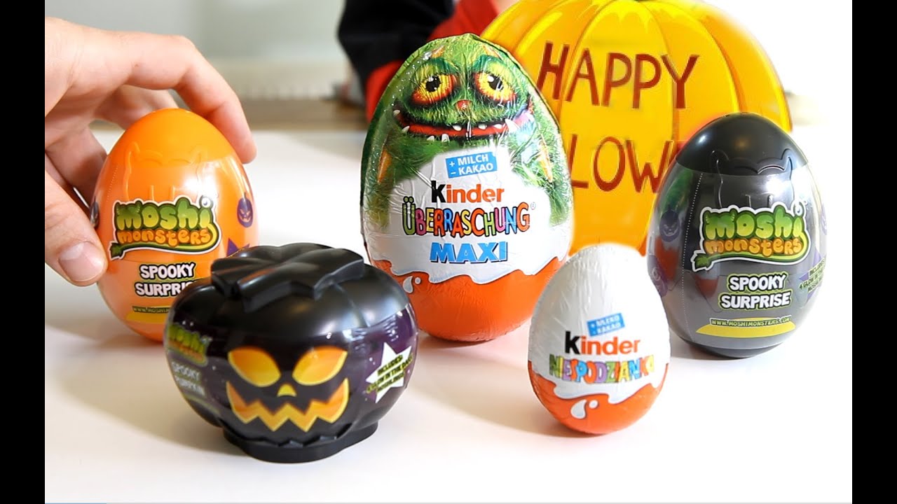 A Few Big Kinder Surprise MAXI Halloween Limited Edition Eggs
