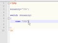 PHP Tutorial - 6 - Switch statement