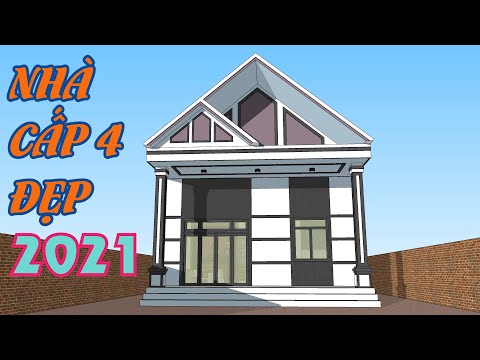Nhà cấp 4 giá rẻ năm 2021| Mẫu nhà cấp 4 có hai phòng ngủ 7m x 10m giá 200 triệu