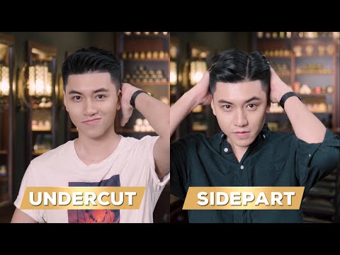 UNDERCUT vs SIDE-PART | Tips làm phồng & tạo kiểu tóc trong 2 phút dành cho tóc Mỏng, Mềm