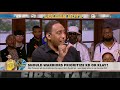 The Warriors plan to offer injured Klay and KD max contracts – Brian Windhorst | First Take