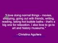 Christina Aguilera quotes