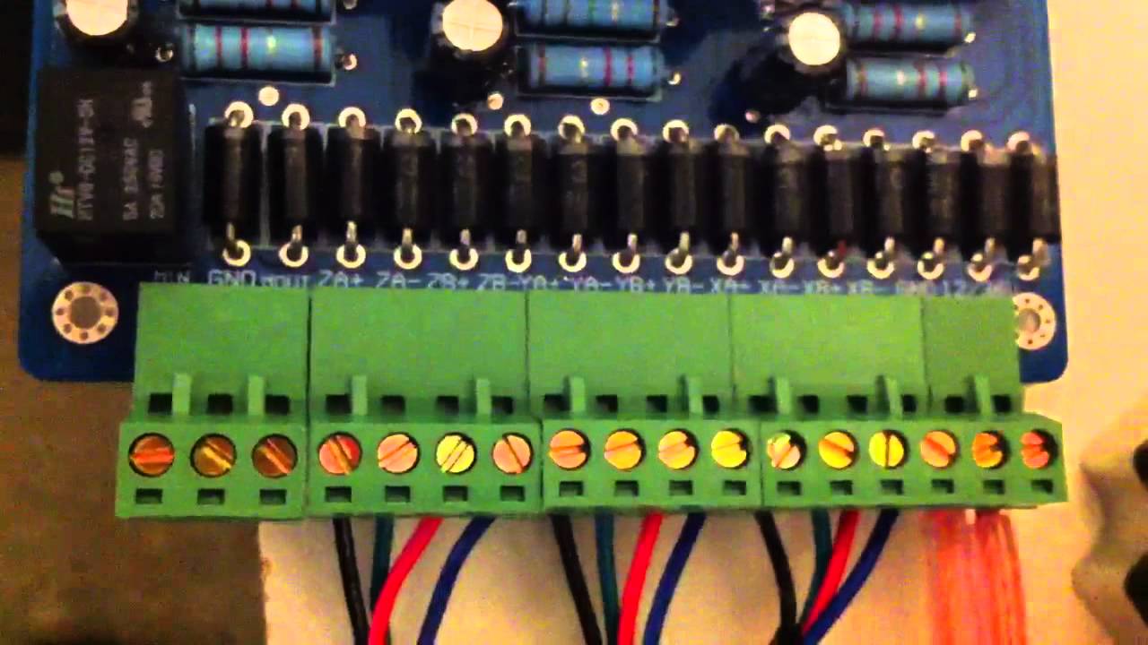 CNC 3 axis stepper motor wiring of a TB6560 controller - YouTube
