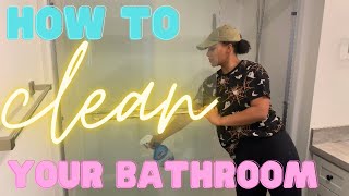 How To Clean Your Bathroom Motivating Bathroom Clean With Me Hannah Elizabeth