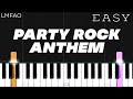 LMFAO ft. Lauren Bennett, GoonRock - Party Rock Anthem | EASY Piano Tutorial