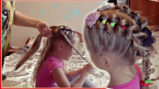 Причёски из резинок для девочек фото пошагово Причёски из резинок для девочек фото пошагово