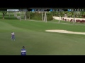 Luke Donald finds the right edge on a lengthy birdie putt at Sony Open