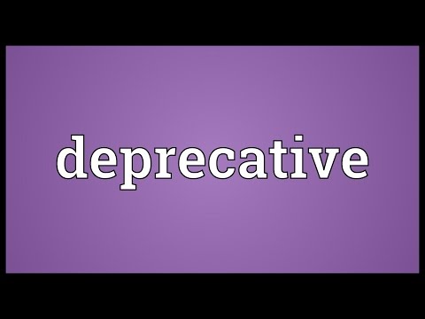 Header of deprecative