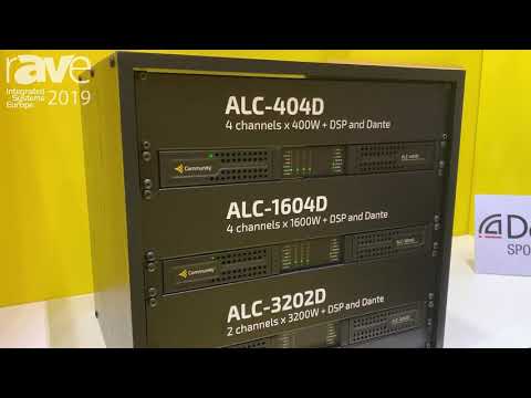 ISE 2019: Community Professional Loudspeakers Intros ALC Series of Amplified Loudspeaker Controllers