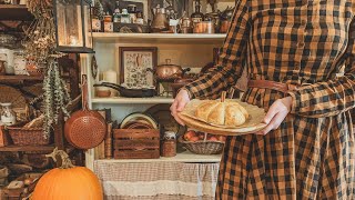 A Cozy Rainy Day At Cinnamon Cottage Fall Cleaning & Baking Cinematic Cottage Kitchen Asmr