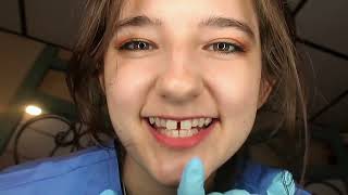 Relaxing Dental Hygienist ASMR Roleplay🦷Calming Teeth Cleaning & Whispered Instr