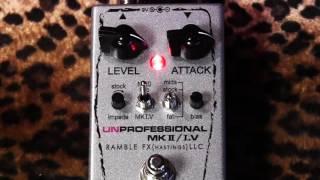 Ramble FX UNProfessional MK II / I.V Twin Bender Fuzz pedal of Love