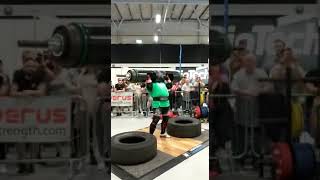 Michael Downey Log Press 193Kg