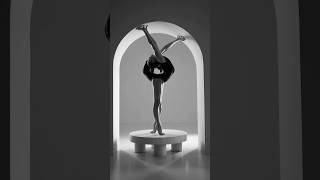 Model Poses For Photoshoot Rhythmic Gymnastics. Models Polina And Valeriia