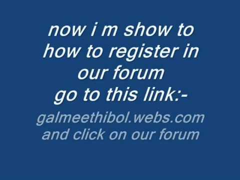 how to register in gal meethi bol chat room and forum