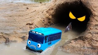 There is shark in the cave! Tayo Bus, Max, Gani don't go there!