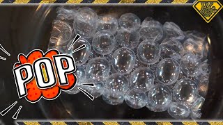 Bubble Wrap in a Vacuum Chamber