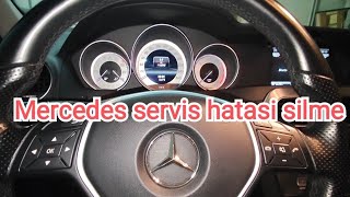 Mercedes servis hatasi ve servis biligisi silme