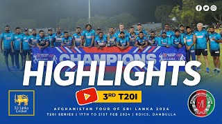 Sri Lanka vs Afghanistan | 3rd T20I Highlights