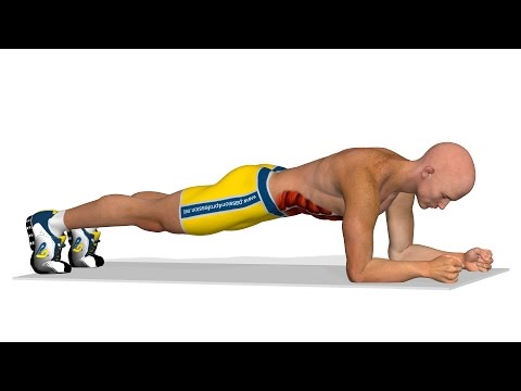 Strong abs exercises: Plank