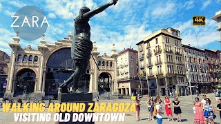 Zaragoza, Spain - Basilica De Nuestra Senora Del Pilar - Walking Around In 4K