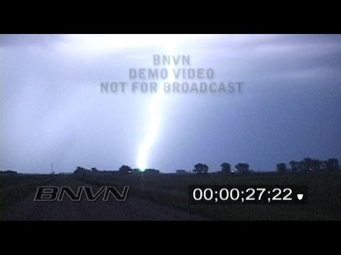 6/26/2009 Intense Overnight Lightning Footage