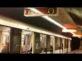 Az utolsó utasokat szállító metró érkezése és indulása Blaha Lujza tér 2013.11.07 20:07
