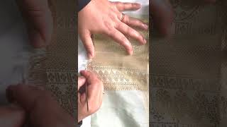 Saree Pallu Thread Removing For Kuchu Making