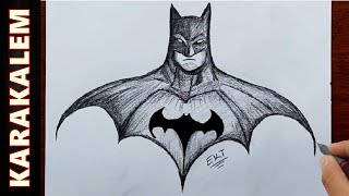 Süper Kahraman Batman Yüzü Çi̇zi̇mi̇ - Karakalem - İstek Çi̇zi̇m