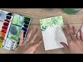 Watercolour Leaf Border