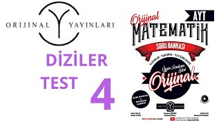 Ayt Matemati̇k Soru Bankasi Di̇zi̇ler Test 4Mustafa Ercan